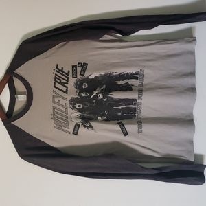 2011 Motley Crue Concert Tour Baseball T shirt